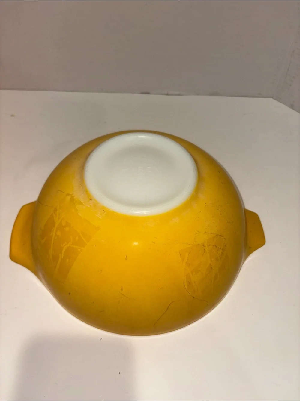 Pyrex Yellow Mixing Bowls Set #441 & 443